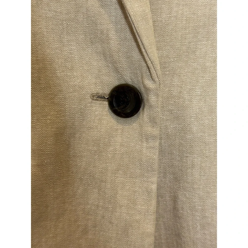 Old Navy Mens XL Linen Blend Blazer Sport Coat Beige Beachy Wedding Lightweight